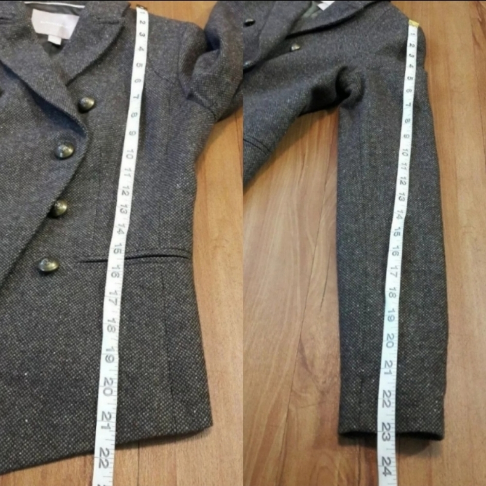 Banana Republic Military Style Green Blazer Size 0 - Picture 7 of 8